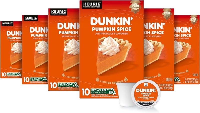 Dunkin' Pumpkin Spice K-Cup Pods - Limited Edition - Image 1